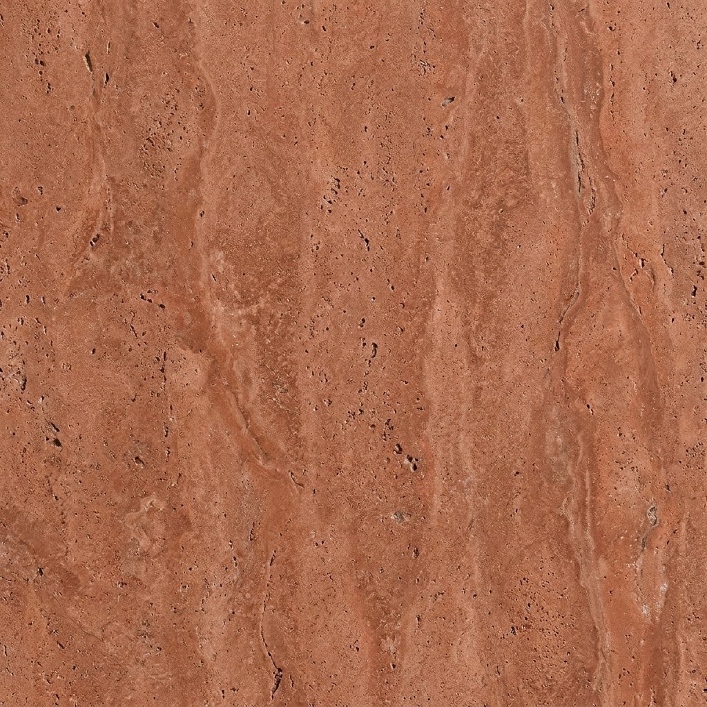 Mini Square Red Travertine
